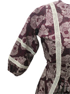 Sheliya Brown White Ethnic Kurti