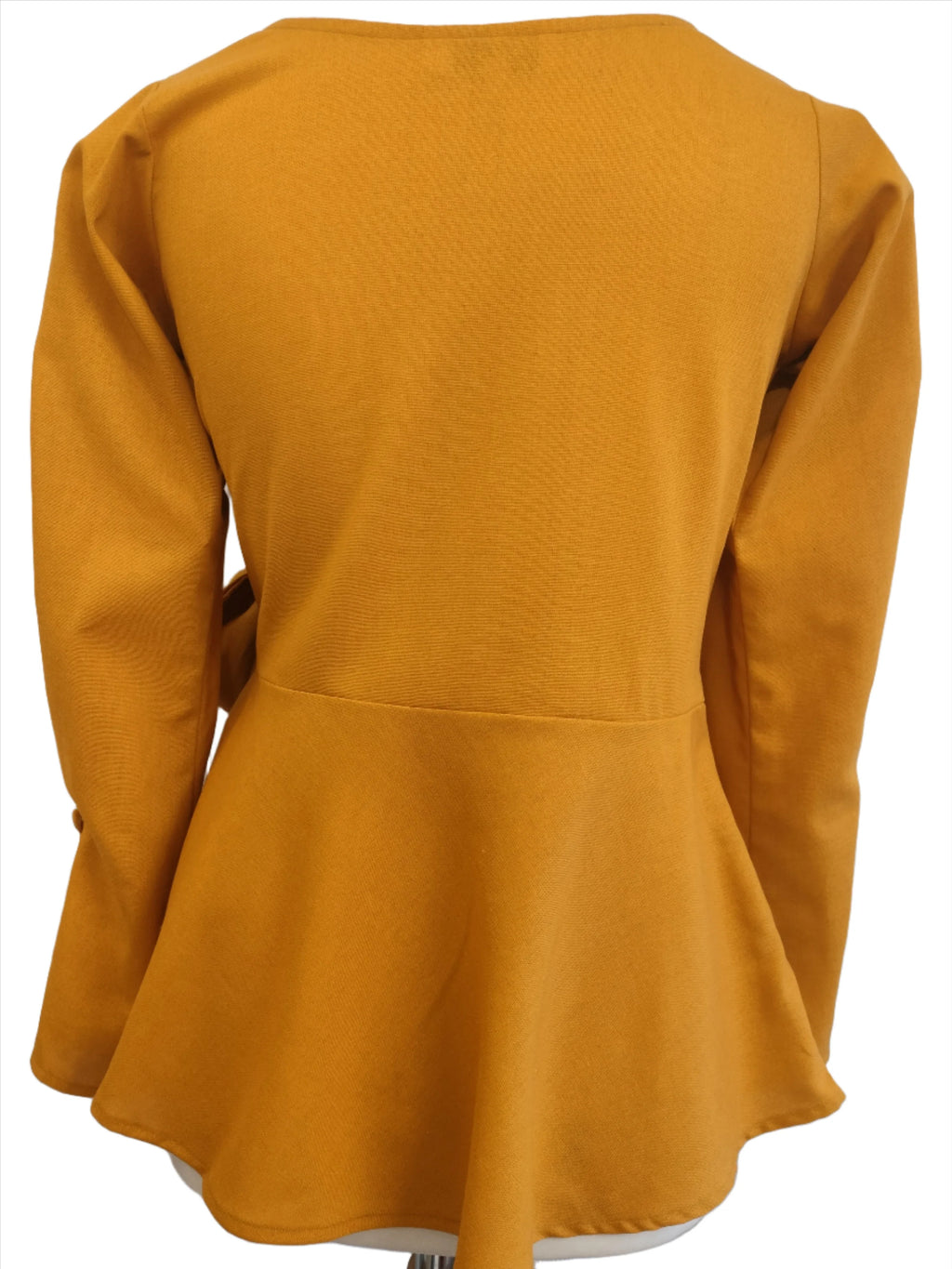 Clara yellow front knotted top