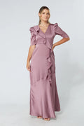 Daisy Lilac Crepe Maxi Dress