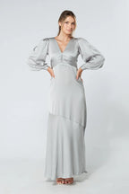 Naomi Silver Maxi Dress