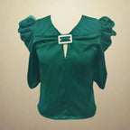Zelda Green Bow Top