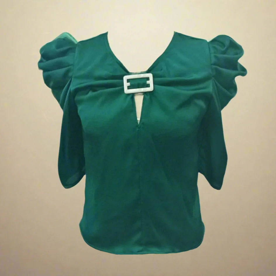 Zelda Green Bow Top