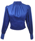 Tracy cobalt blue crop top