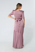 Daisy Lilac Crepe Maxi Dress