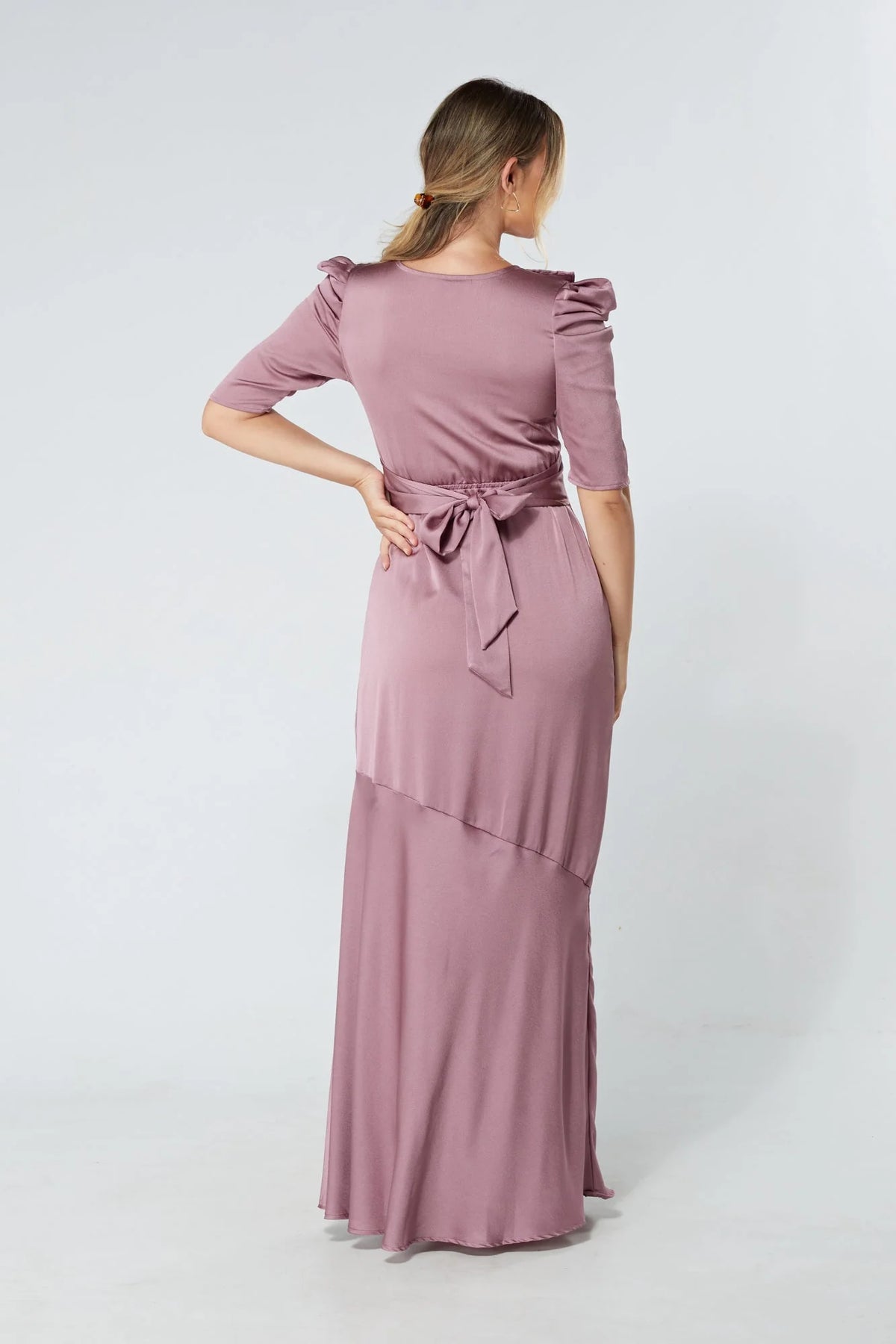 Daisy Lilac Crepe Maxi Dress