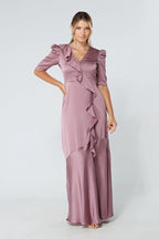 Daisy Lilac Crepe Maxi Dress