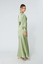 Naomi Olive Green Maxi Dress