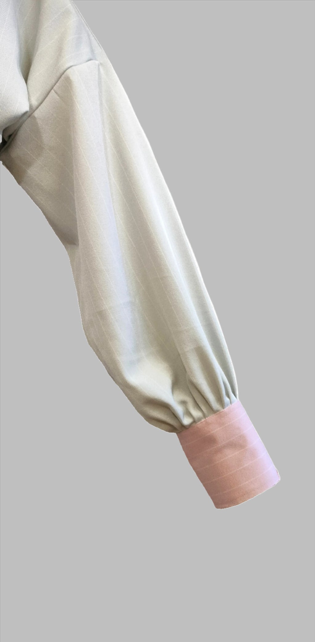 Gemma pink light blue split shirt