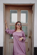 Seri Lilac Pink Premium Satin Kameez