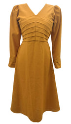 Phyllis yellow midi dress