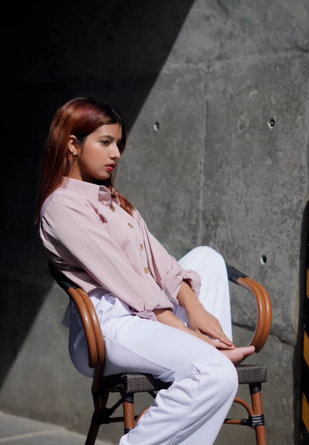 June Pink Crop Shirt