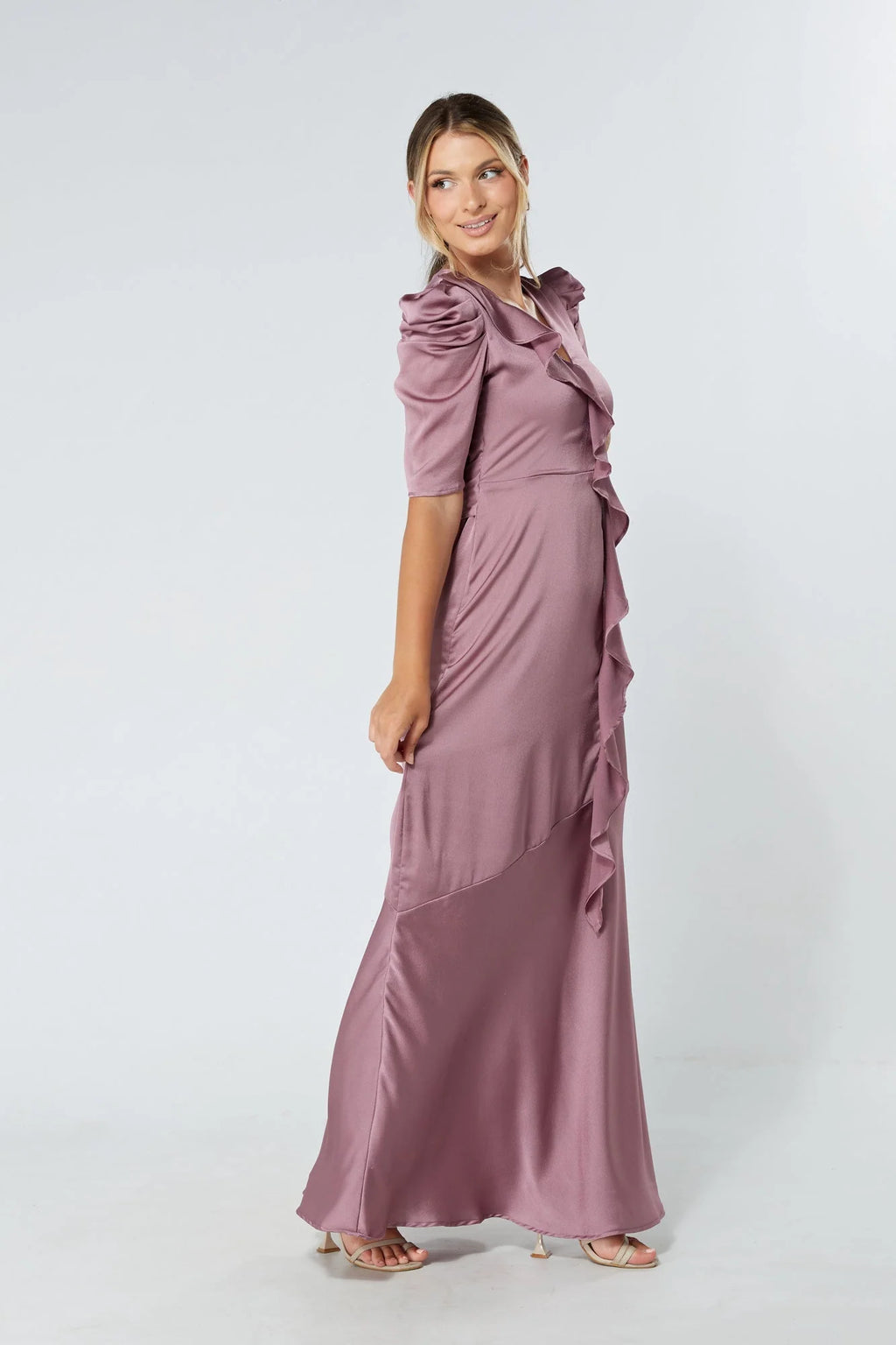 Daisy Lilac Crepe Maxi Dress