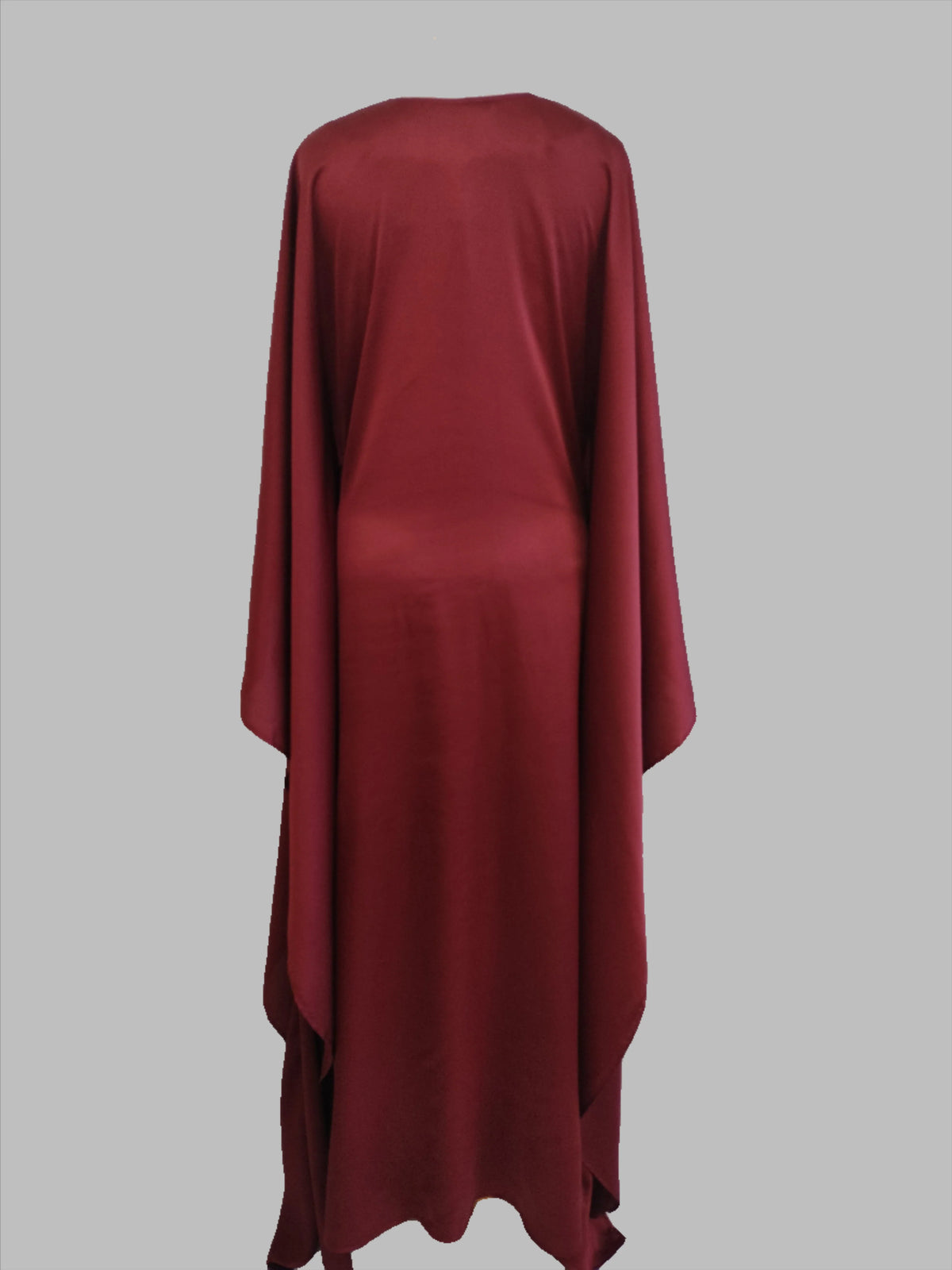 Iris deep red abaya