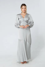 Naomi Silver Maxi Dress