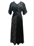 Aurora Black Printed Midaxi Dress