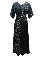 Aurora Black Printed Midaxi Dress