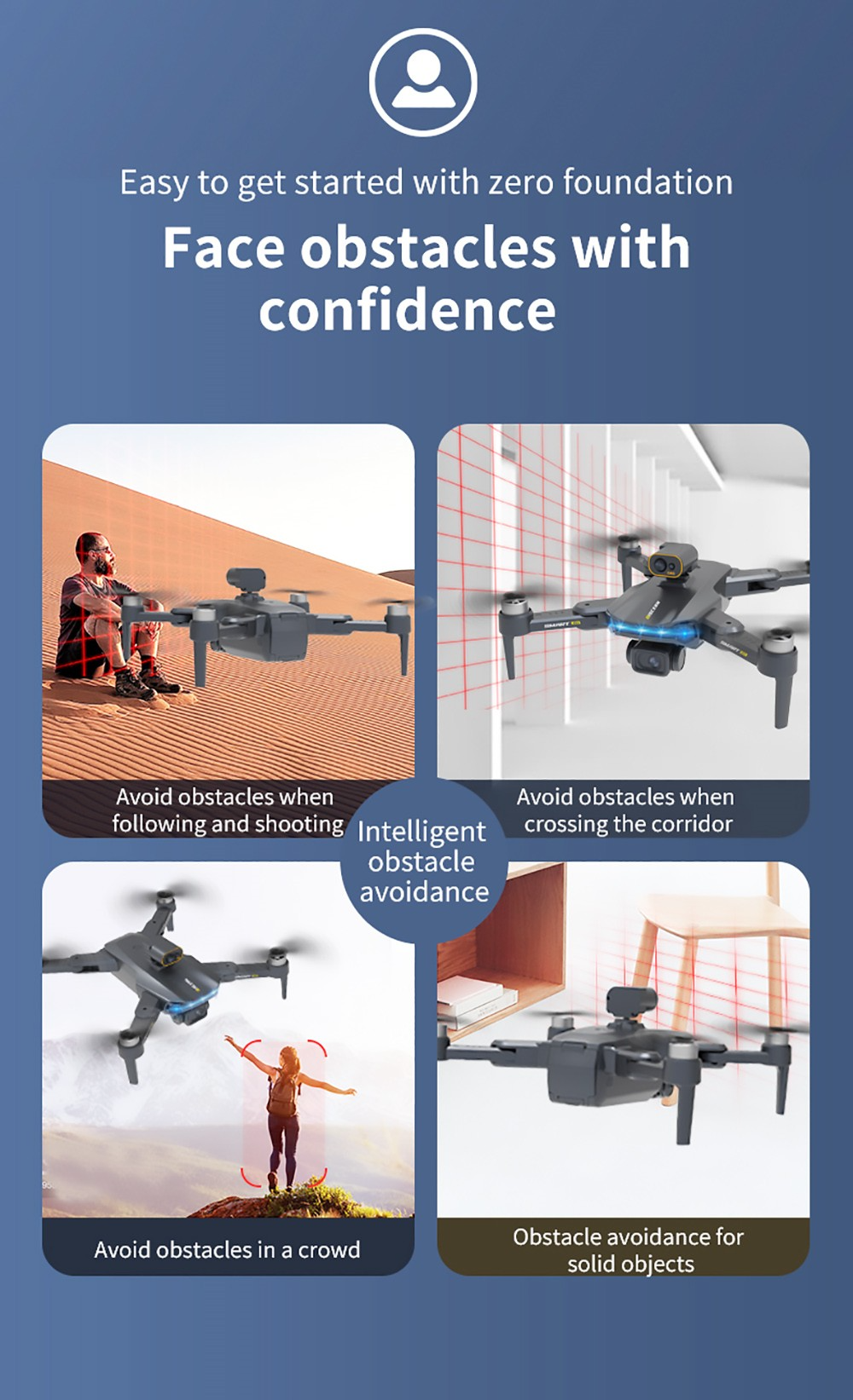 JJRC X21 GPS 4K Intelligent Obstacle Avoidance RC Drone