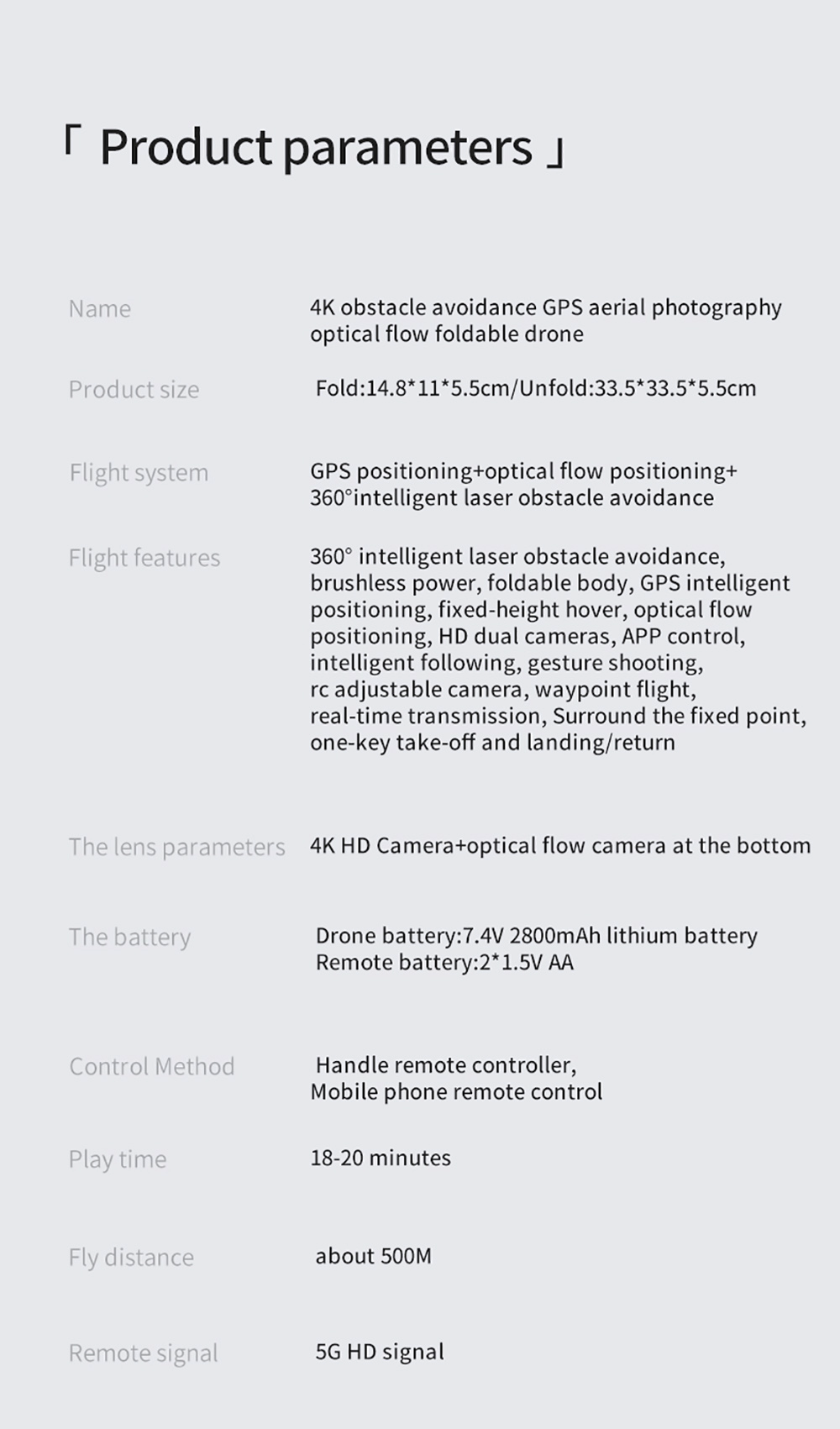 JJRC X21 GPS 4K Intelligent Obstacle Avoidance RC Drone