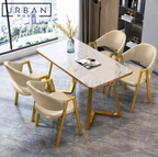 LOIRET Modern Marble Dining Table & Chairs