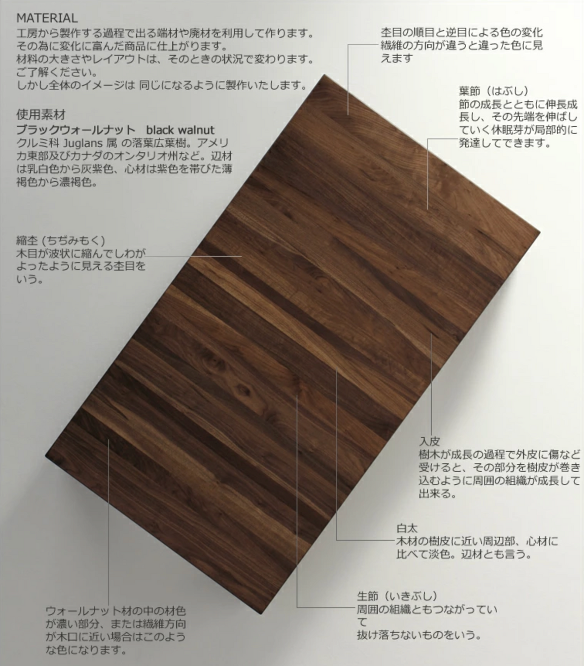 TSUJI SEISAKUSHO - FUZOROI WALNUT DINING TABLE