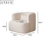 TURO Modern Boucle Leisure Chair
