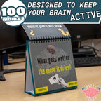 Riddle a Day Desktop Flipbook: 100 Riddles to Keep Your Brain Active