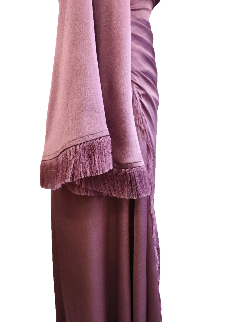 Amaya lilac maxi dress with wide sleeves