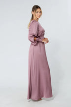 Lila Knotted Front Lilac Maxi Dress