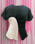 Yanina Black White Top