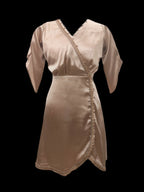 Rida Golden Premium Satin Kameez