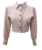 June Pink Crop Shirt