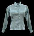 Adora Dusty Blue Satin Shirt