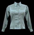 Adora Dusty Blue Satin Shirt