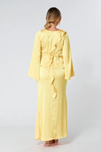 Malika Yellow Maxi Dress