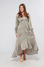 Charlize Grey Maxi Dress