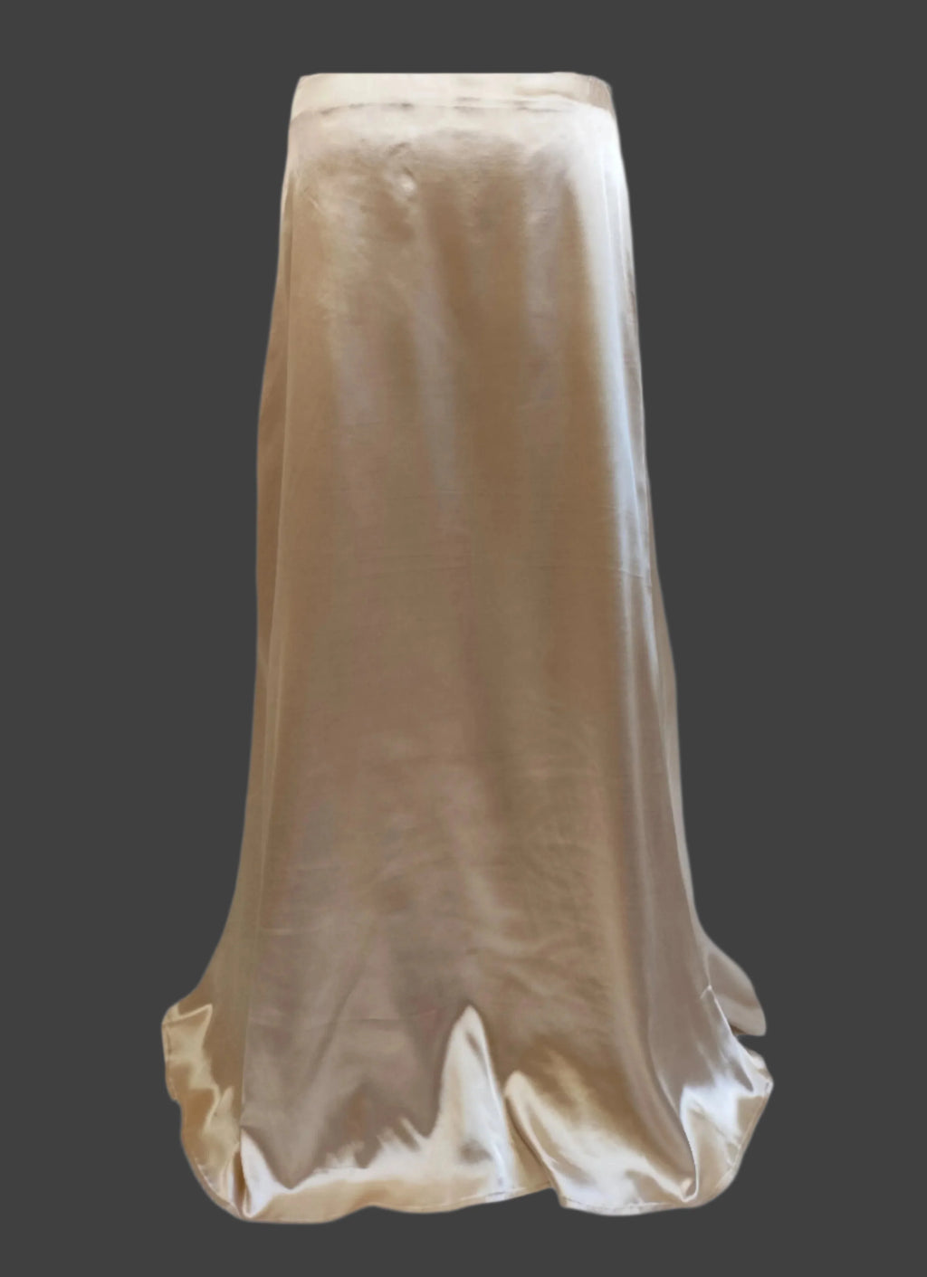 Elisa Cream Satin Maxi Skirt