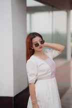 Liana Off White Ethnic Kurti
