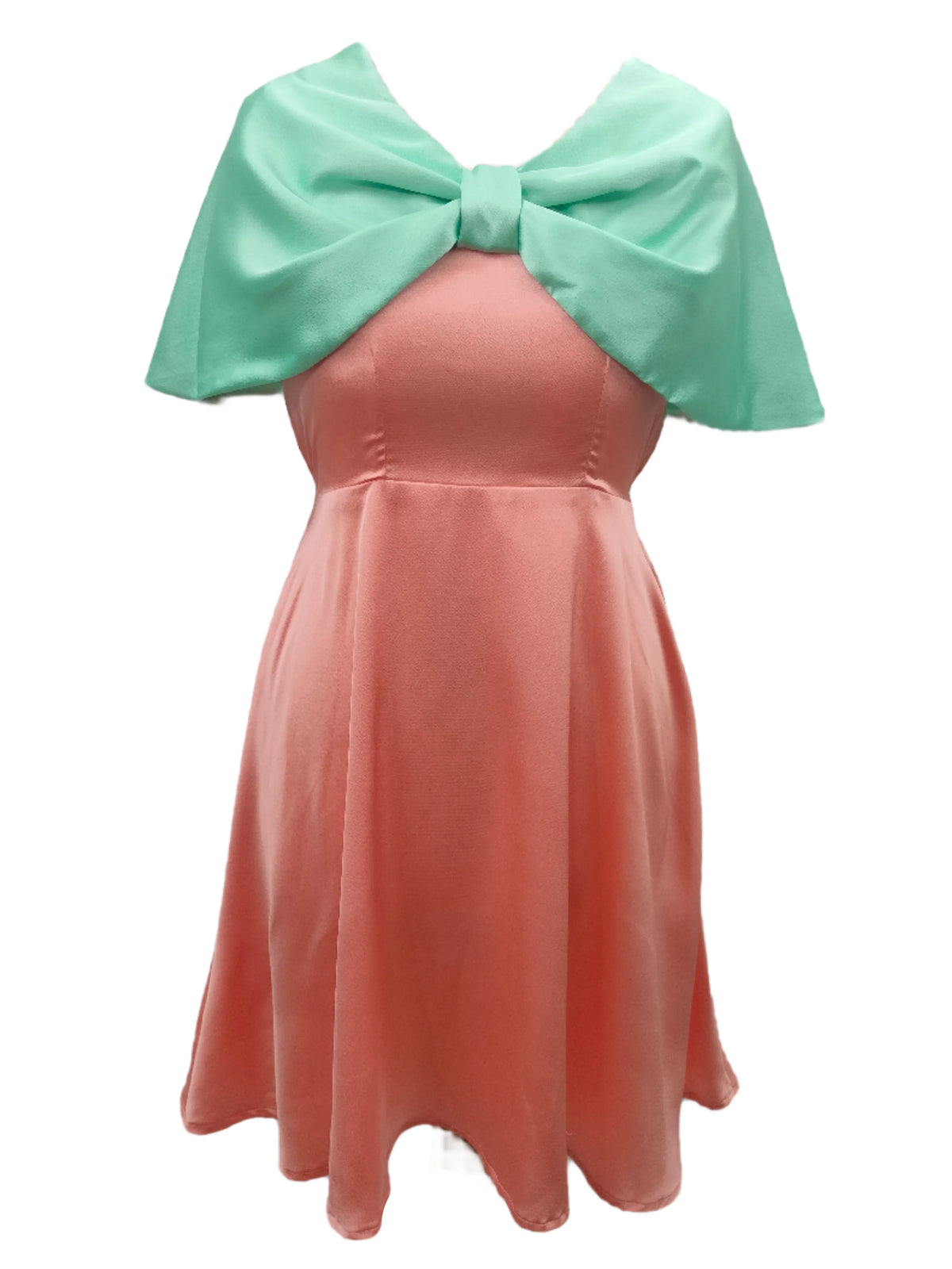 Indie Blush And Aqua Mini Dress