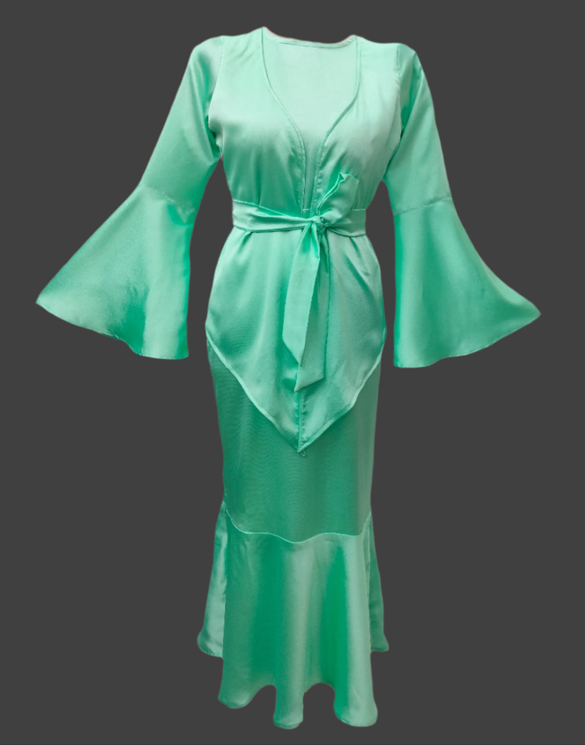 Hailey Aqua Maxi Dress