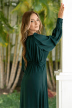 Layalina Dark Green Maxi Dress