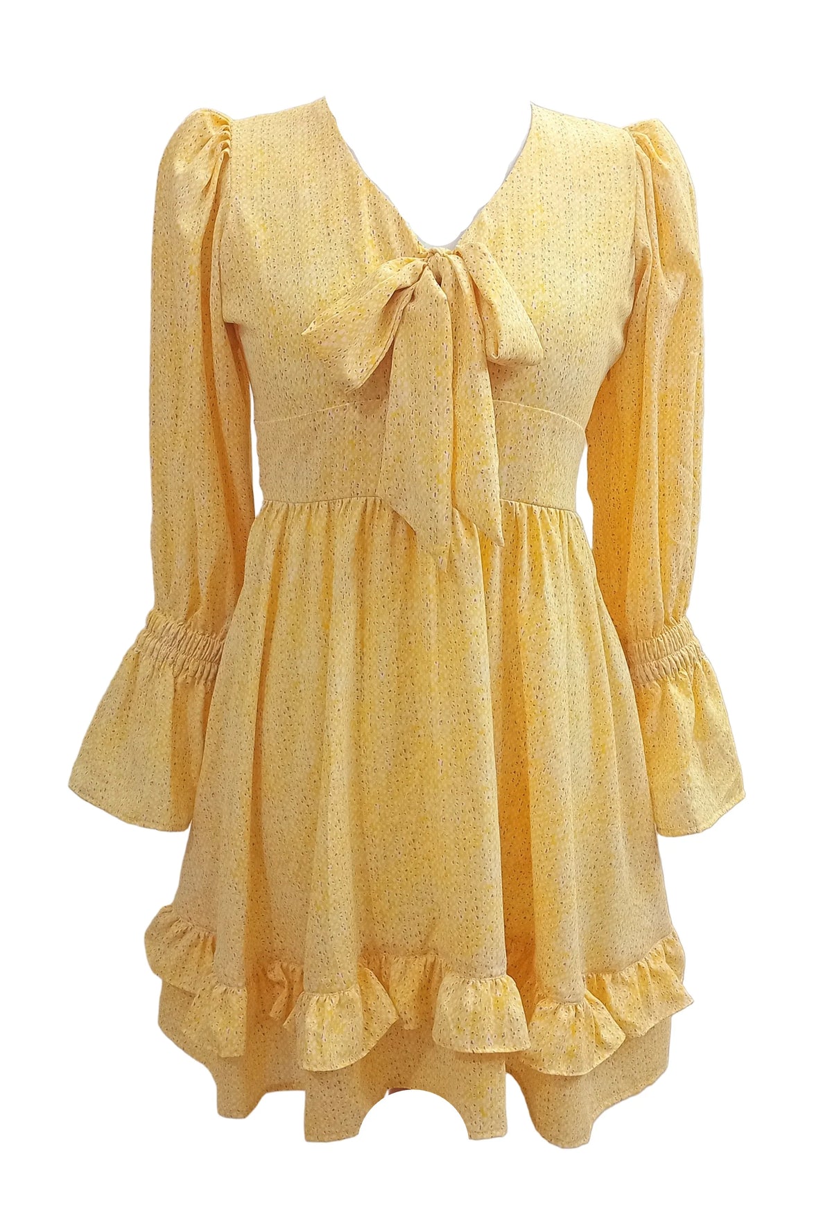 Blossom Yellow Mini Dress