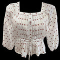 Stella White Vintage Buttoned Blouse