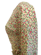 Khloe green floral printed crop top
