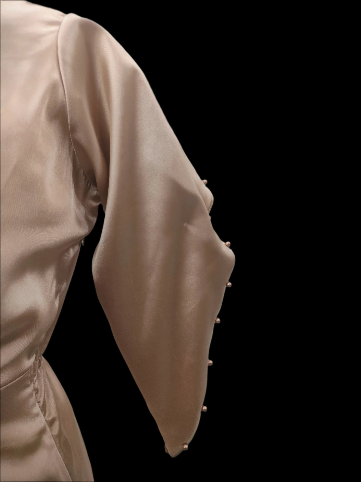 Rida Golden Premium Satin Kameez