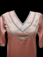 Maha Pink Premium Satin Kameez