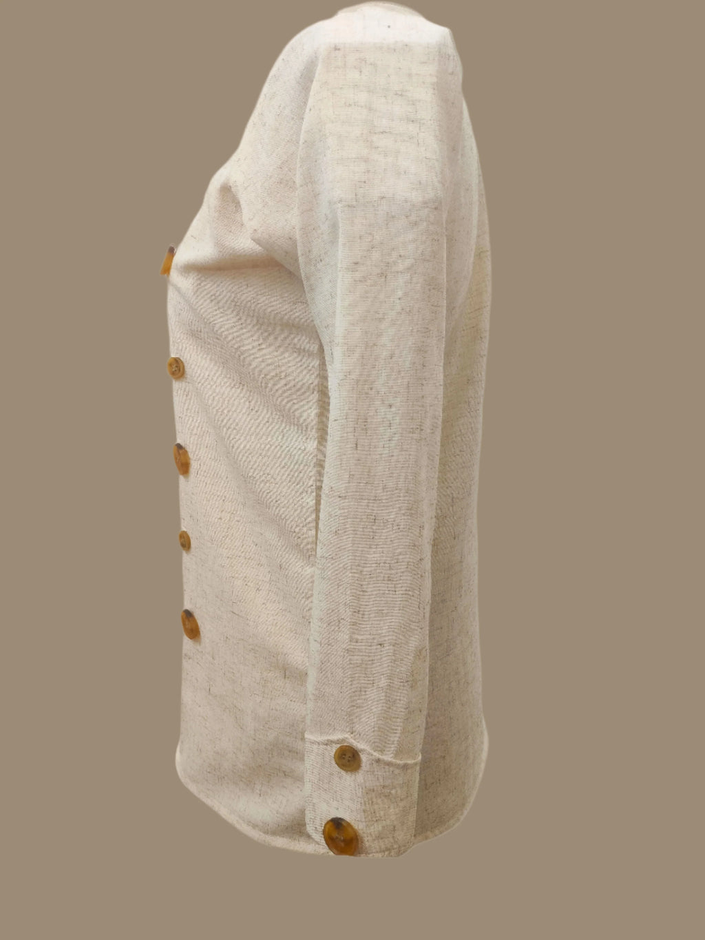 Hana Beige Long Sleeves Top