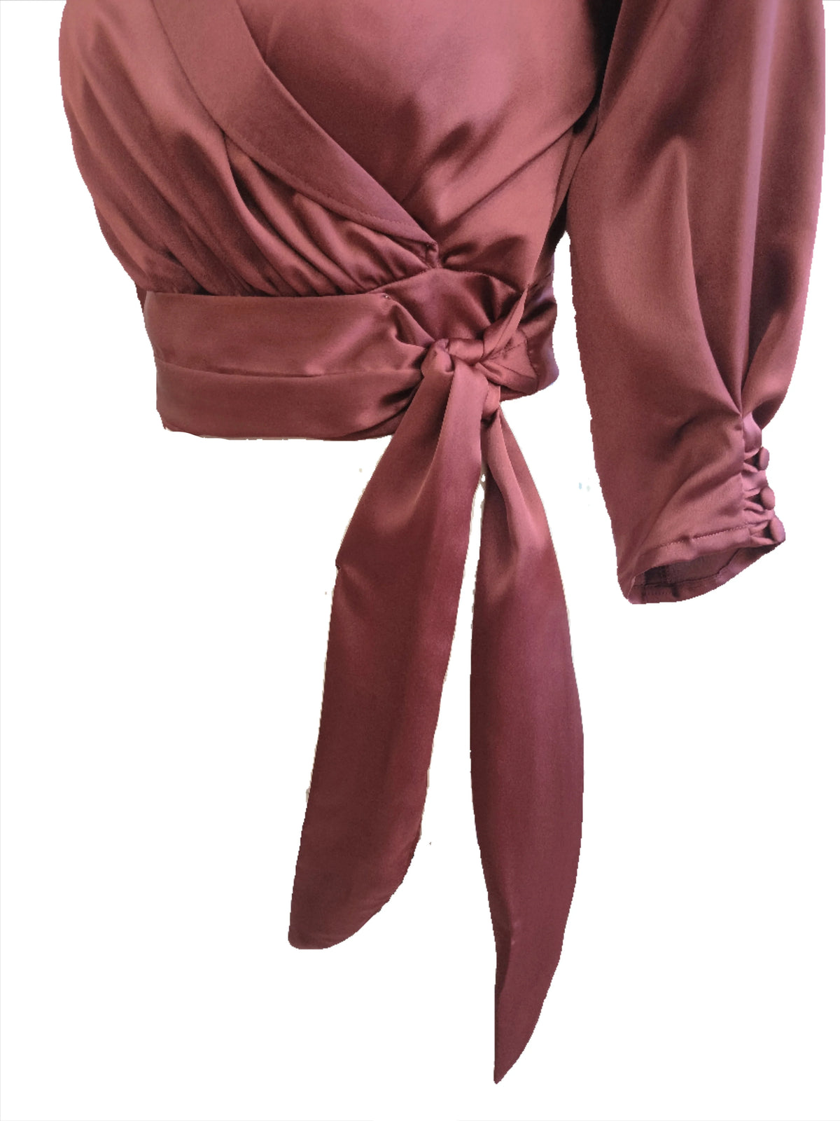 Diana dark copper crop top