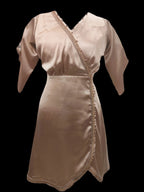 Rida Golden Premium Satin Kameez
