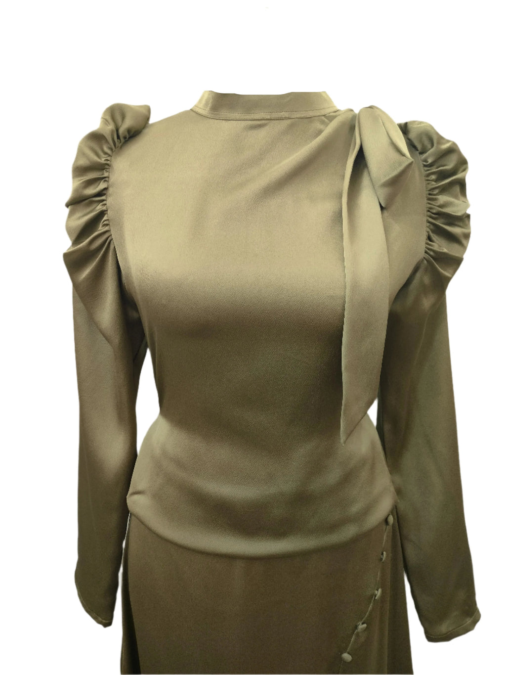 Orny Pale Olive Maxi Dress