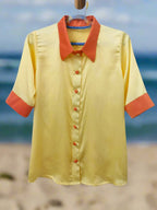 Moana Yellow Plain Beach Shirt